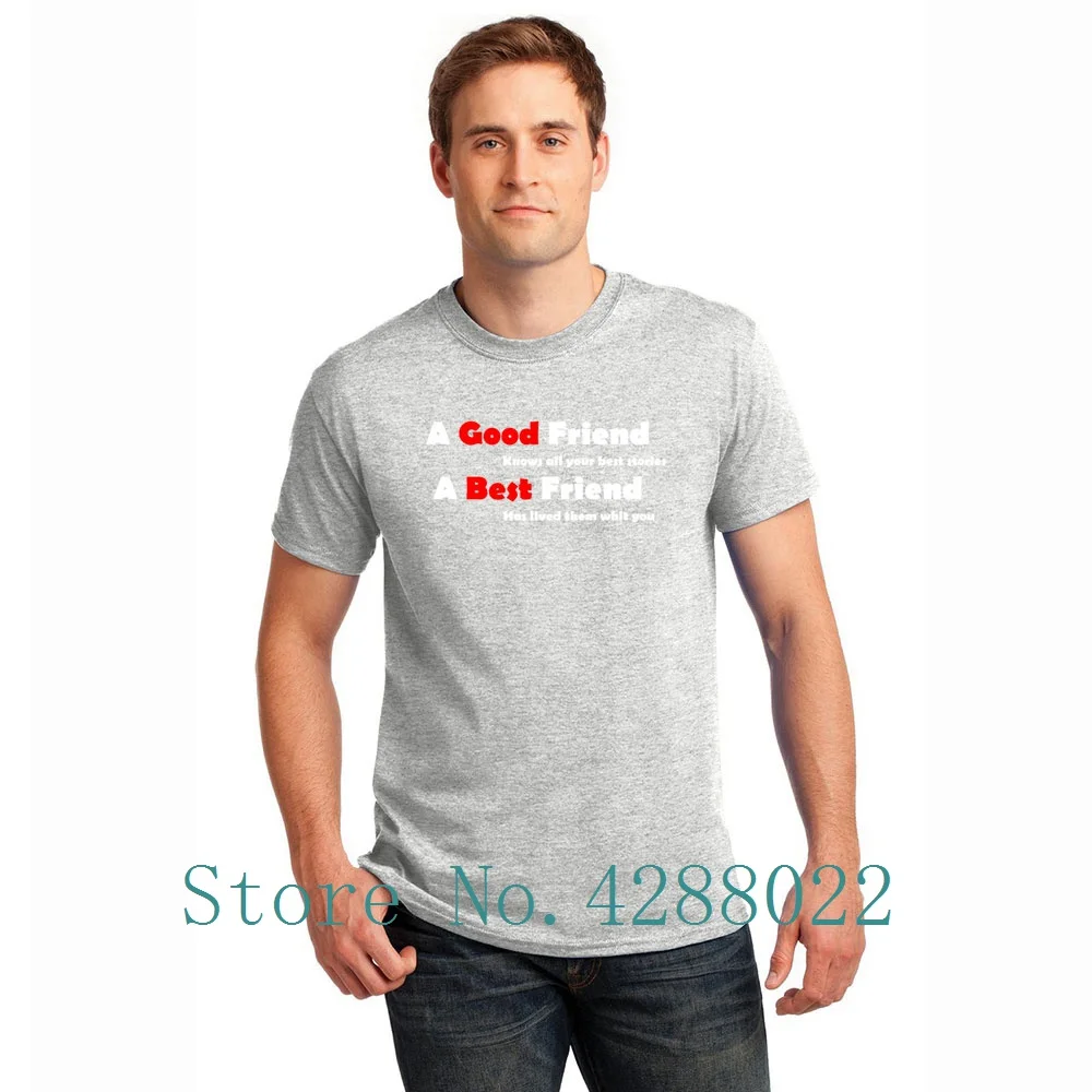 Good Best Friend футболка с коротким рукавом принтом дышащая мужская одежда Homme большой