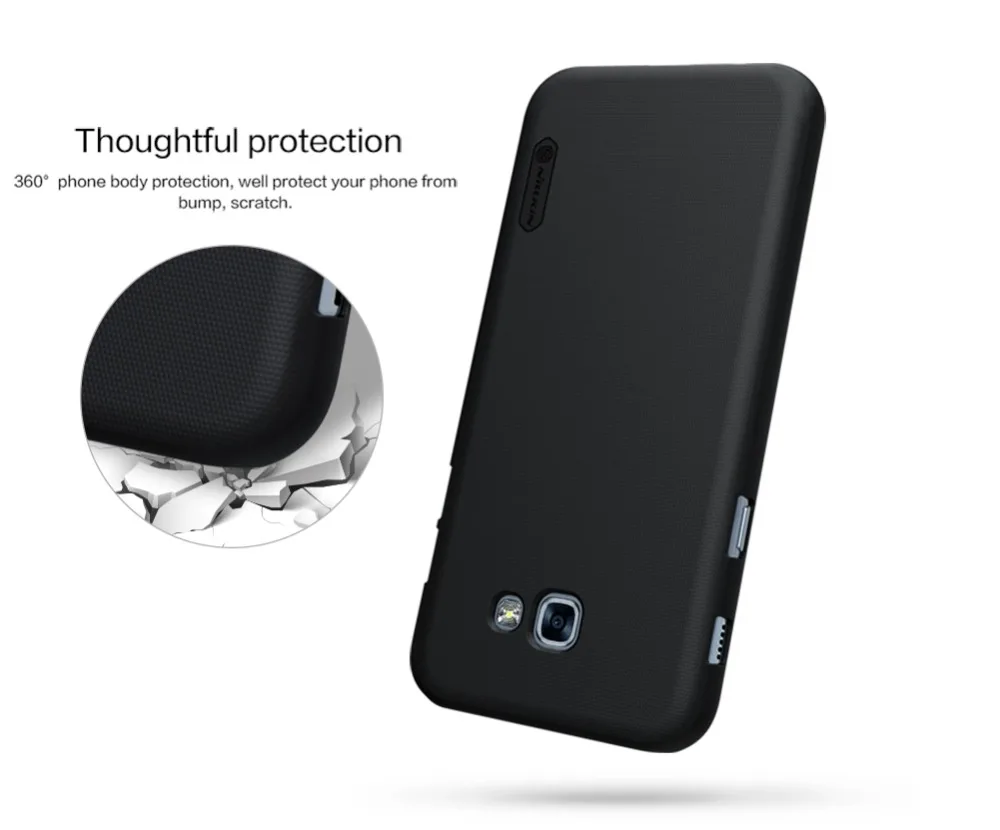 Nillkin супер матовый защитный чехол для samsung Galaxy A5 чехол A520 чехол PC твердая задняя матовая крышка для samsung A5 чехол