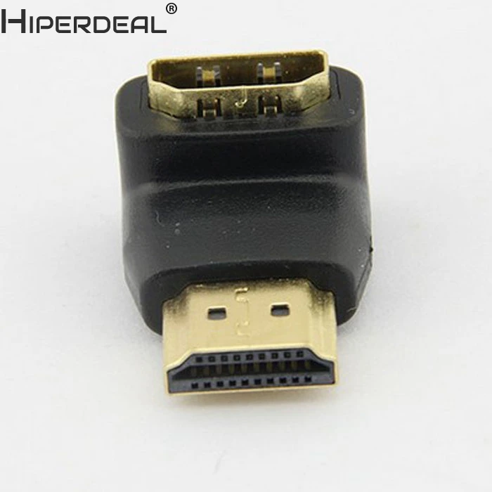 HIPERDEAL новый разъем для 1080p LCD TV Mini Elbow HDMI-совместимый адаптер Папа-мама HW |