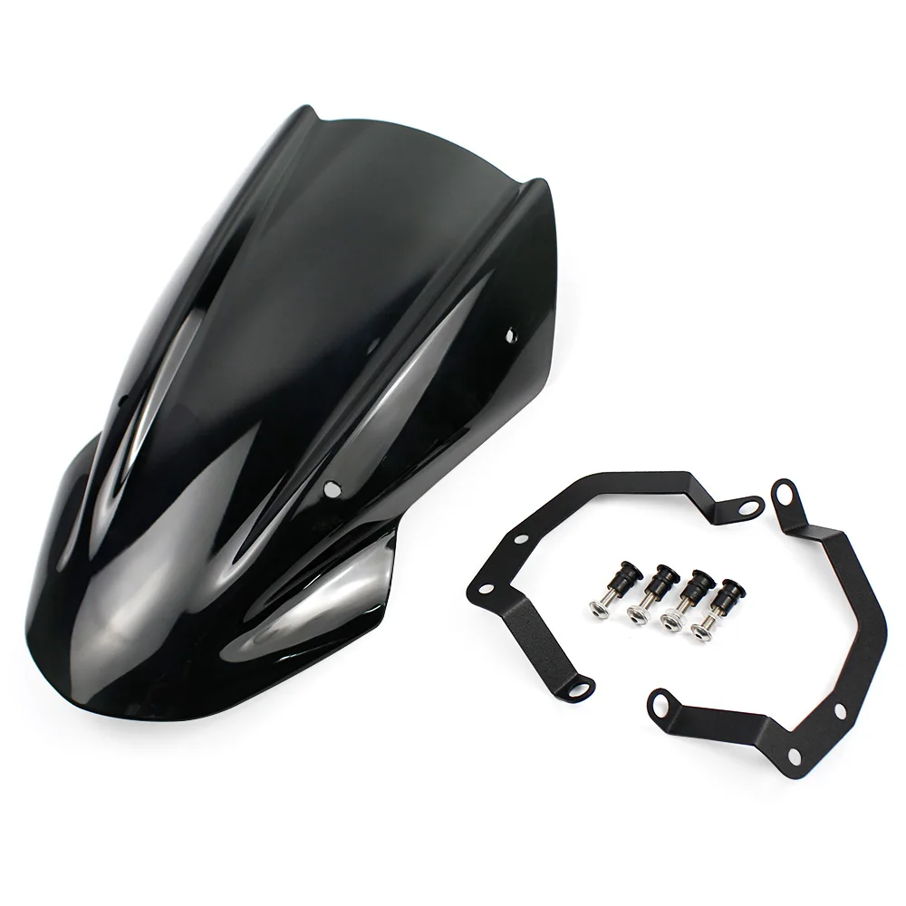 Высокое качество ABS ветровой экран лобовое стекло с кронштейном для Kawasaki Z650 2017 2018