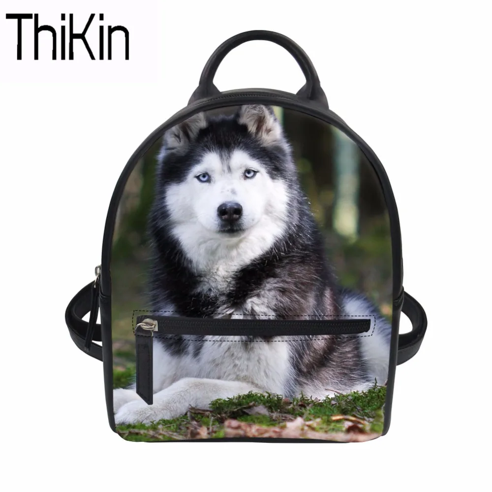 Женский рюкзак с принтом хаски бульдога мопса|bag rucksack|backpack 3dbackpack teen |