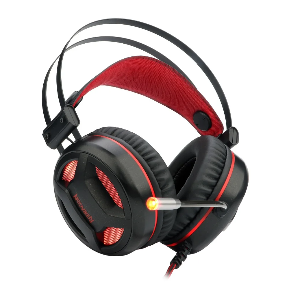 Redragon H210 игровой наушник 7 1 звук через наушники вкладыши гарнитура с регулятором