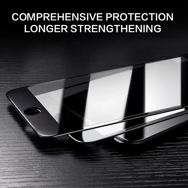Закаленное стекло 9D с полным покрытием для iPhone 6 7 8 Plus Защита экрана X XS MAX XR