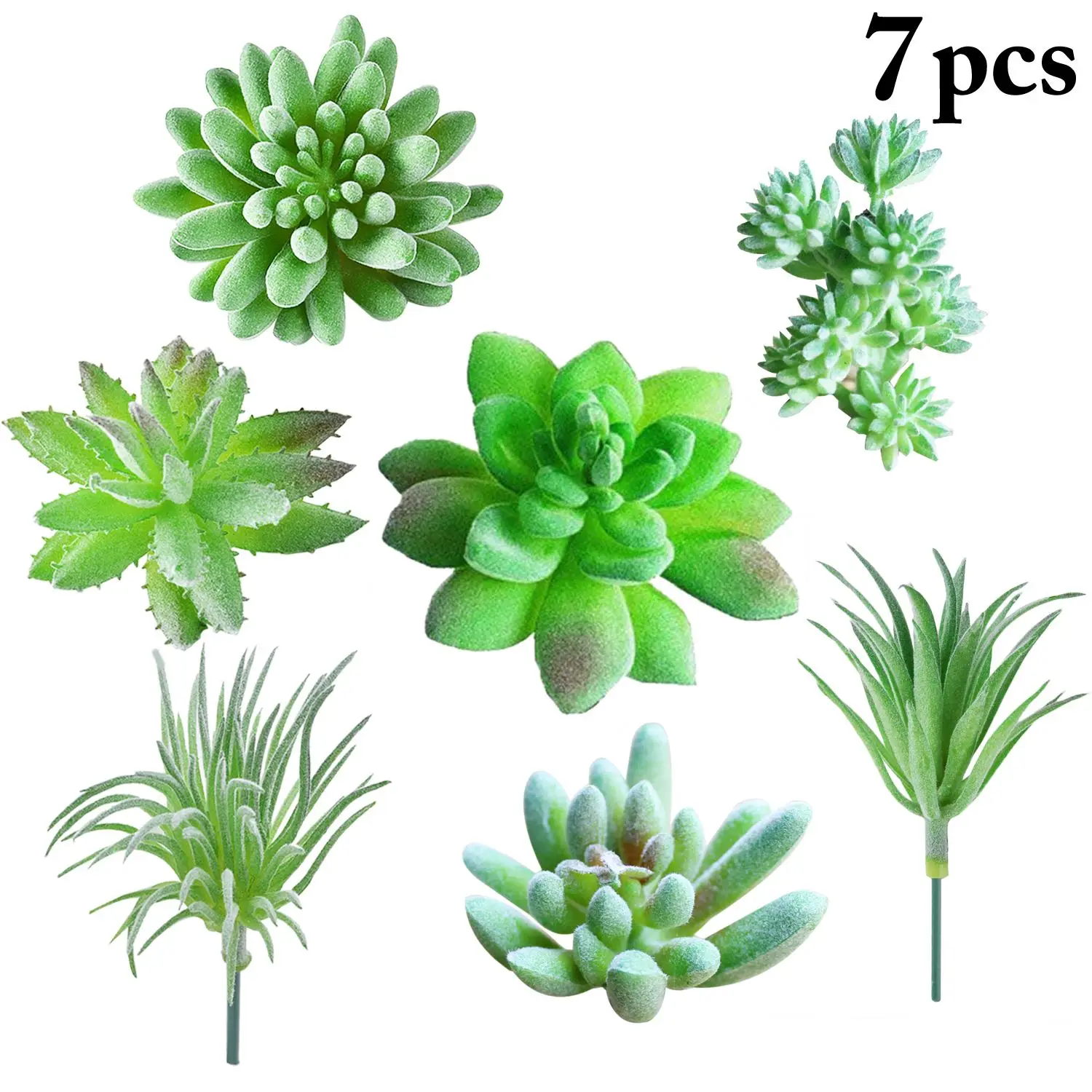 7 шт. искусственные сочные модные растения искусственная Горячая Home