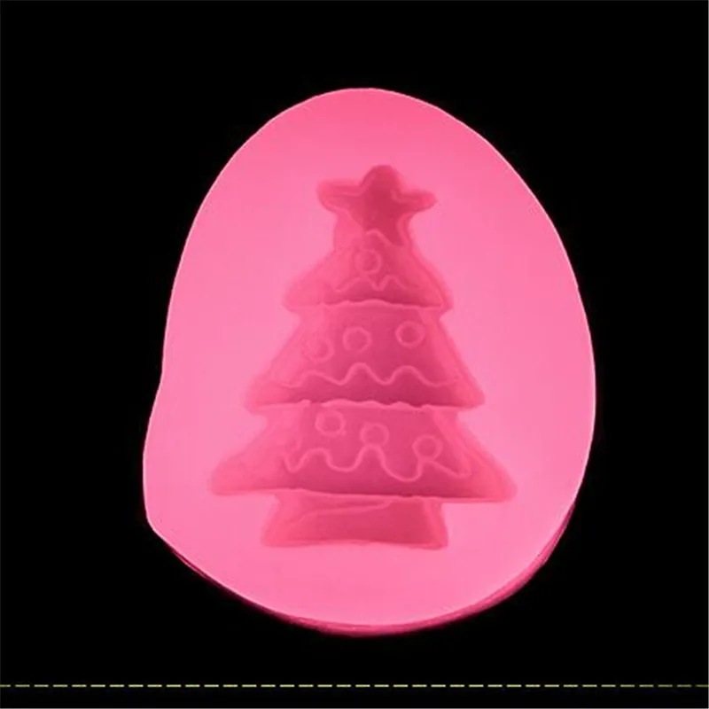ChristmasTree Форма торта Силикона фондант шоколад инструмент для украшения