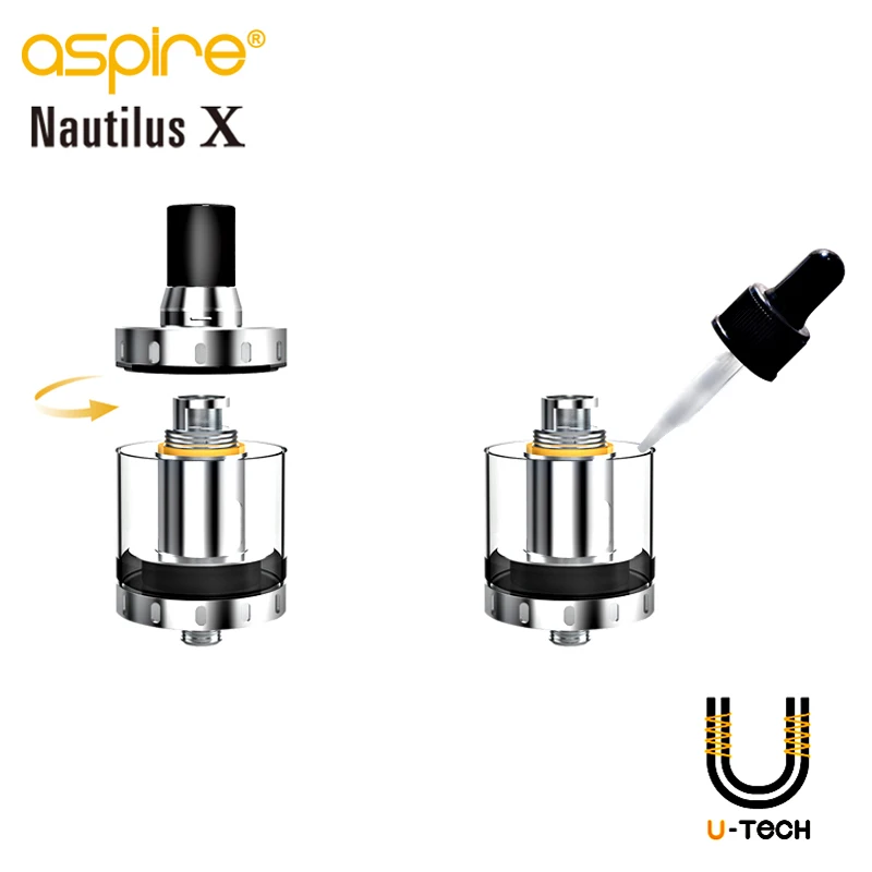 E Cigarette Atomizer Aspire Nautilus X Vape Tank 2ml Capacity with 1.5 ohm/1.8 ohm U-Tech Coil Electronic | Электроника