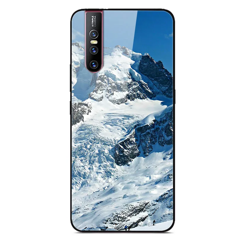 39 Чехол для VIVO V15 Pro, чехол VIVOV15 Pro из закаленного стекла с изображением планеты космос, стеклянный чехол на заднюю панель для VIVO V15 Pro V15Pro V 15 Pro, чехол - Color: 39
