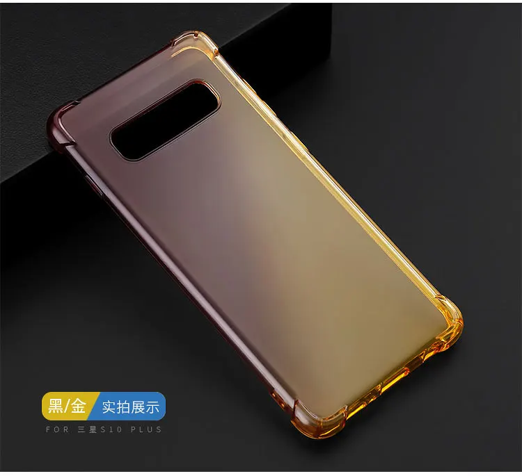 Shockproof Clear Soft Silicone Case for Samsung Galaxy S10 S10 Plus S10 5G Note 8 Note 9 Anti-Knock For M10 M20 M30 A40S