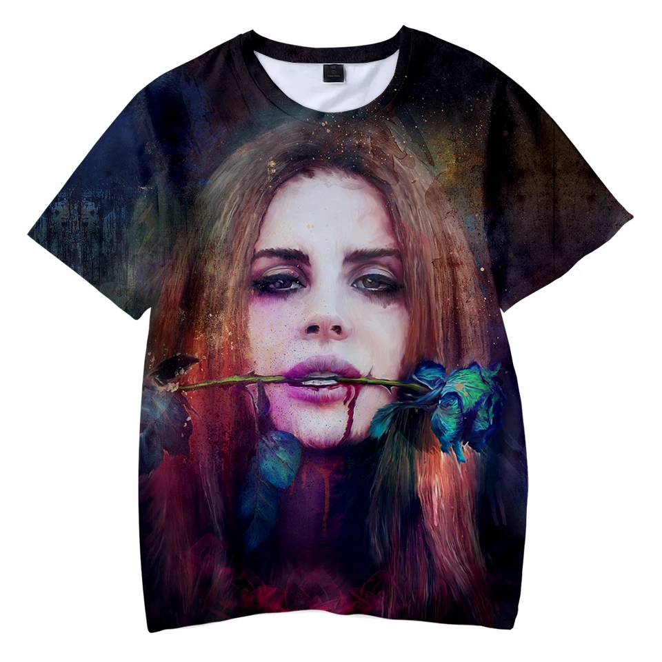 Детская футболка с 3D принтом Lana Del Rey мягкая круглым вырезом и повседневная одежда