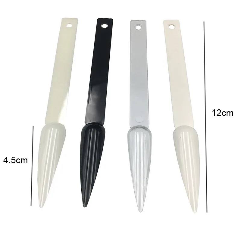 

40pcs/set Pointed False Nail Tips Practice Color Display Fan Finger Full Nail Art Display Acrylic UV Gel Polish Tool Manicure