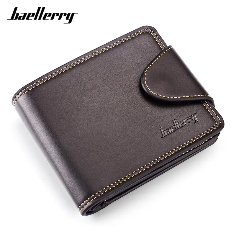 

Кошелек Baellerry MW396 мужской, винтажный, вместительный, маленький, кожаный
