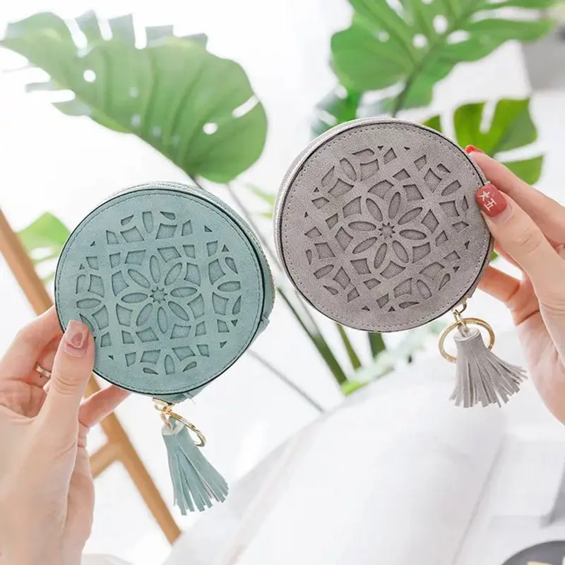 Модные дизайнерские круглые кошельки 2018 женские маленькие милые Мультяшные для