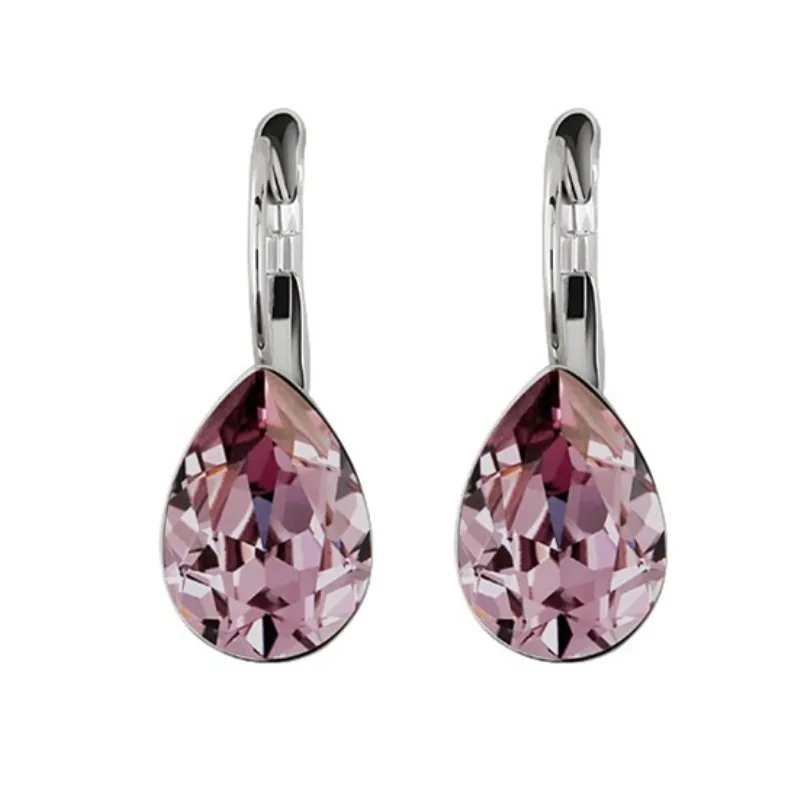 Милые серьги подвески Ms betti с кристаллом в форме груши от swarovski 2019 подарок на день