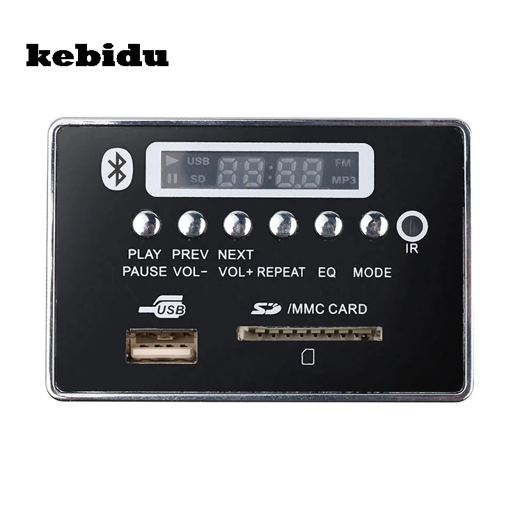 Bluetooth MP3 плеер kebidu встроенный декодер модуль платы дистанционное управление USB FM