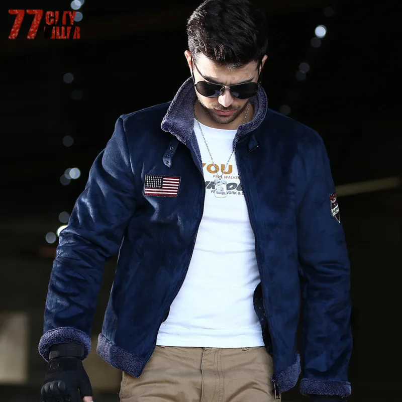 Мужская куртка 77 теплая с мехом в стиле милитари|mens jacket military|american flag jacketflag |