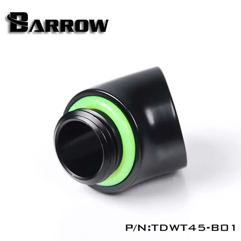 

Barrow TDWT45-V2 Reversing Fitting,45 Degree Female Adapter,Black/Silver/White/Gold,water cooler heatsink gadget
