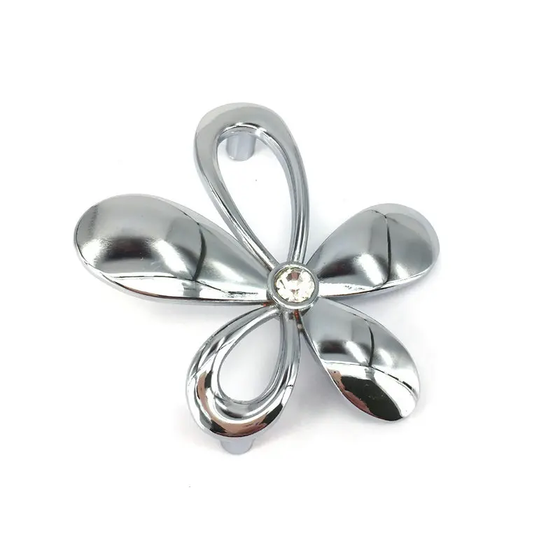 5 шт. современные дверные ручки цветочный узор кухонные мебельная фурнитура для