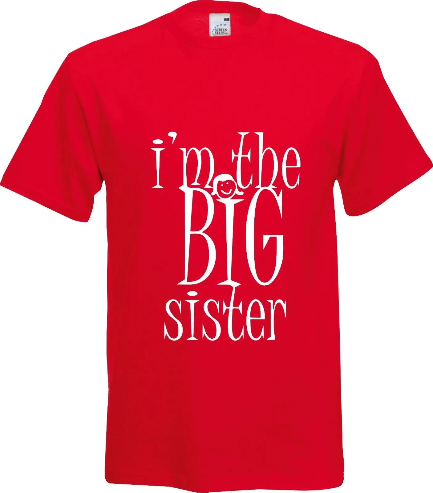 IM THE BIG SISTER/вечерние подарок хлопковая футболка крутая Повседневная мужская