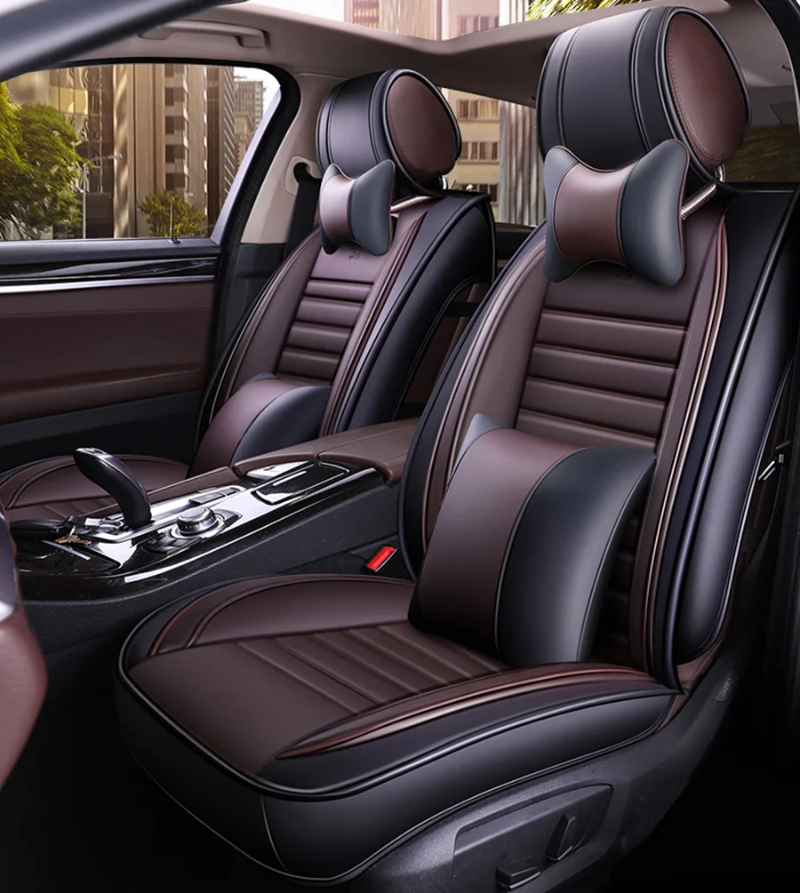 Передний+ задний) кожаные чехлы на сиденья для Mazda CX-9 cx9 demio familia premacy дань 6 gg gh gj 2010 2009 2008 2007