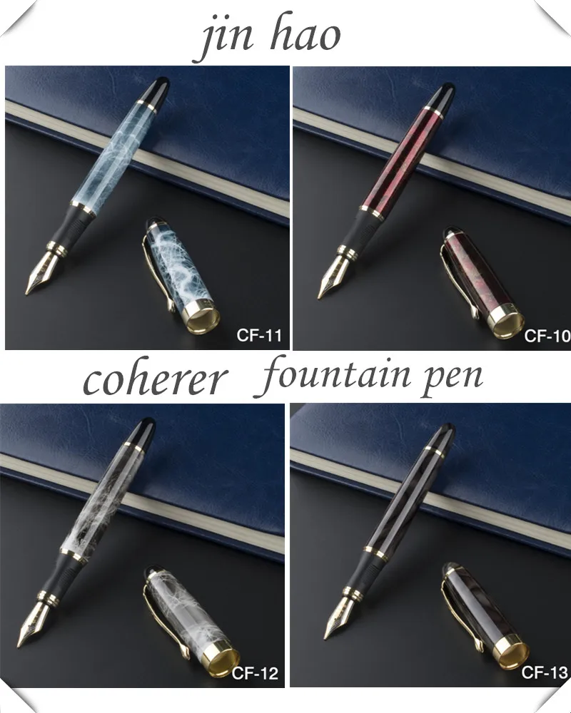 Роскошный Jinhao X450 темно-синий тонкий Твист Carven B перо авторучка