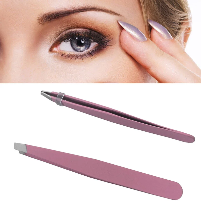 Stainless Steel Eyebrow Tweezers Wenkbrauw Tweezer Set Slant Tip/punt Tip/flat Tip Beauty M03468 | Красота и здоровье