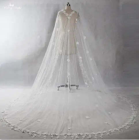 Слоновая кость RSV53 реальные фотографии Yiaibridal слоновой кости длинная шаль кружева свадебная накидка-Фата - Цвет: Слоновая кость
