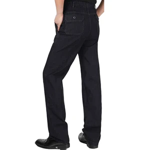 Импортные мужские джинсы стрейч, джинсовые брюки Европейского дизайна, повседневные деловые прямые свободные мужские джинсы, размера плюс, в наличии, XXXXL