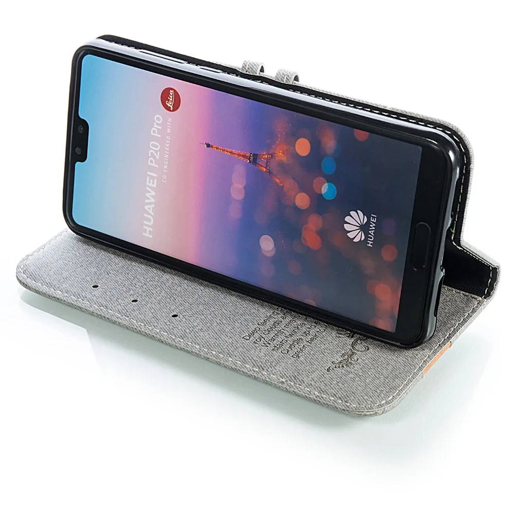 LRuiize Wallet Case For HUAWEI P20 Pro Flip Coque Leather With Stand Phone Bag Cover Huawei Cases | Мобильные телефоны и