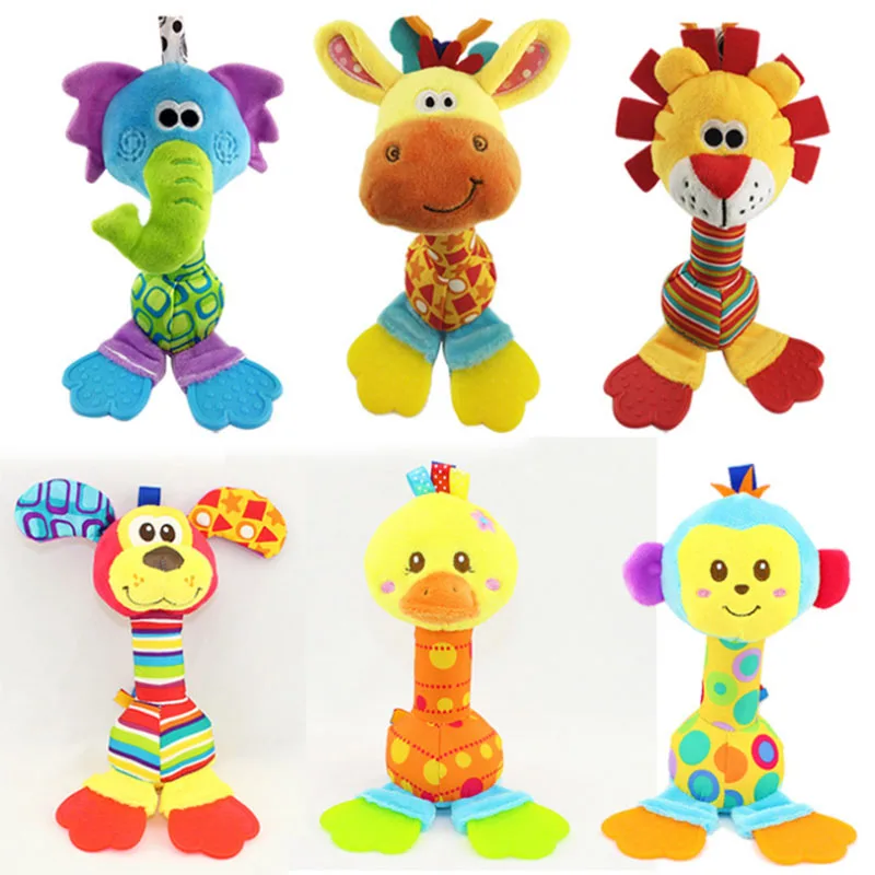 Новые детские грызунки погремушки игрушки для новорожденных мягкие Мультяшные