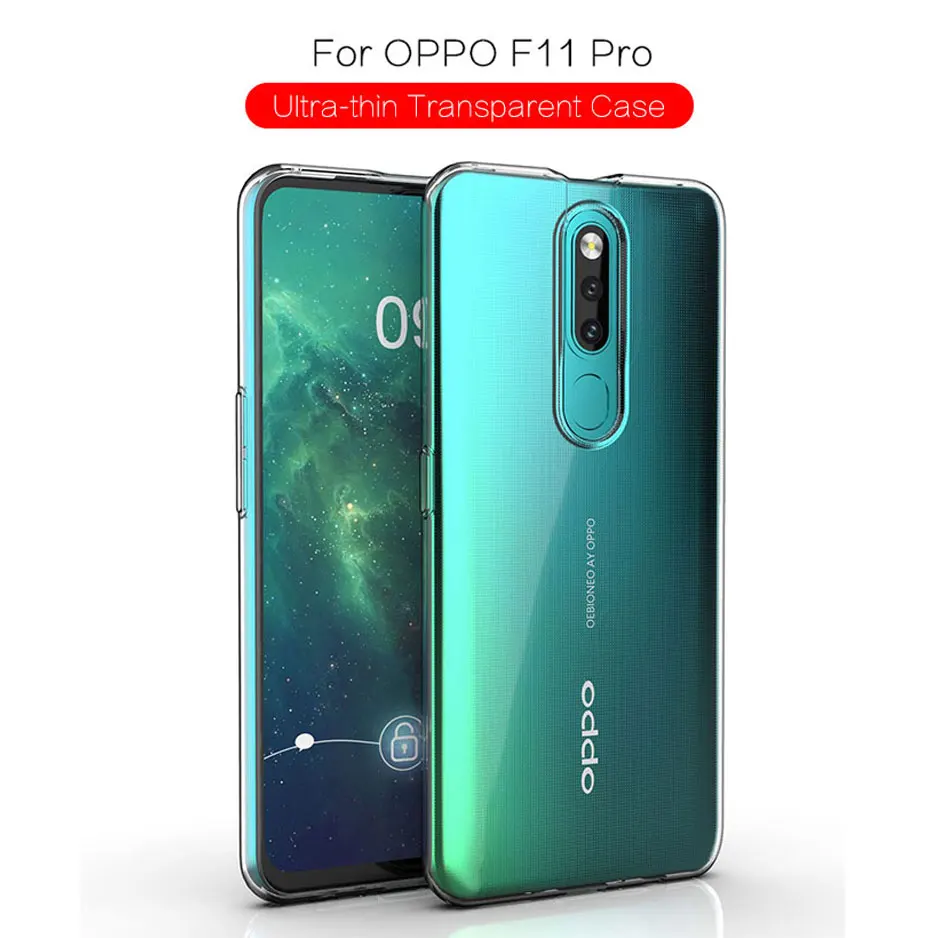 Чехол для OPPO F11 Pro Ультратонкий противоударный силиконовый мягкий чехол из ТПУ R17