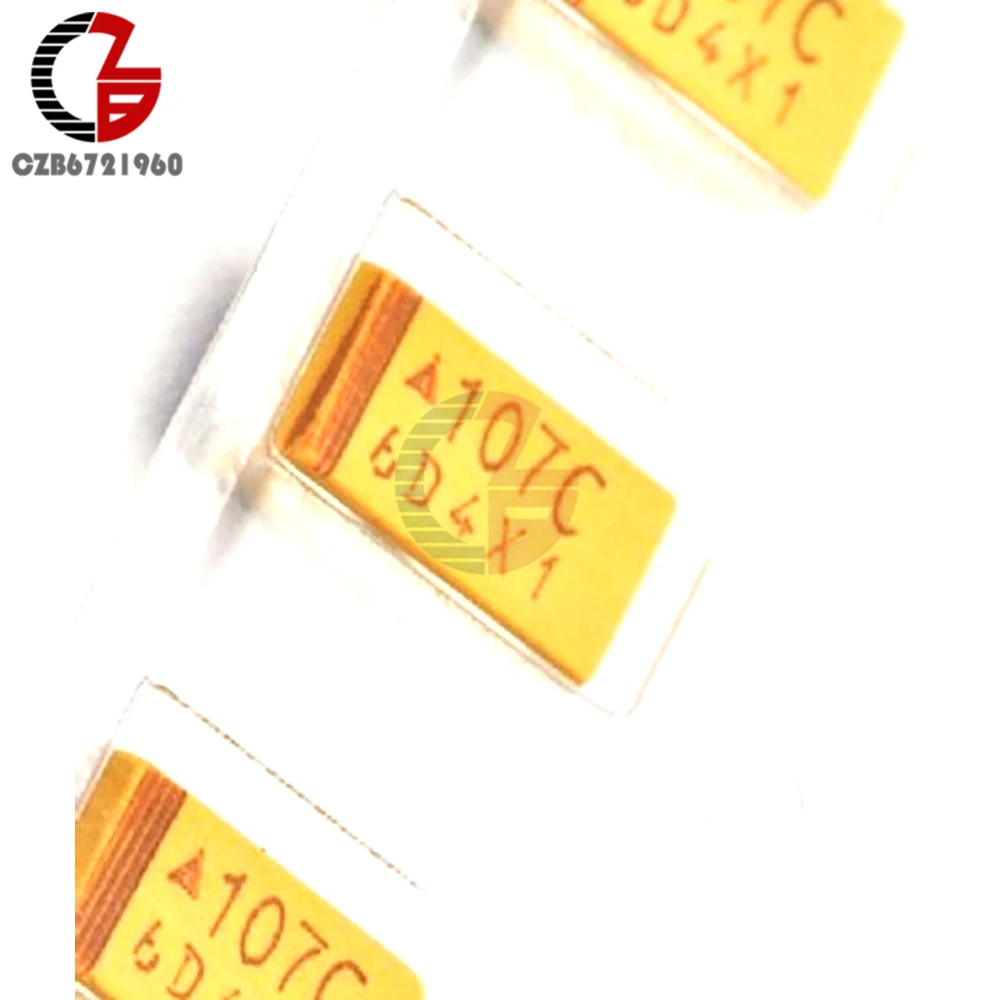 20 шт Танталовые Конденсаторы 35 в 10 УФ типа C SMD 6032 10% поверхностное крепление|mount| |