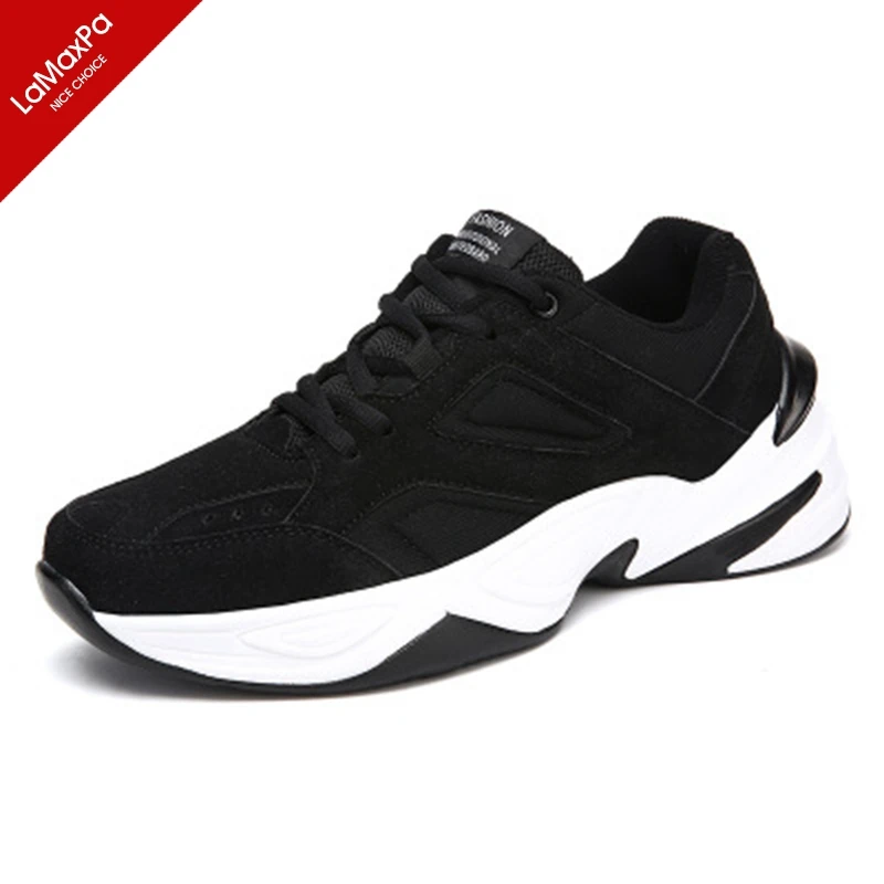Men's Casual Comfortable Lightweight Lace Up Stable Autumn Fashion PU High Quality Breathable Sneakers Outdoor Footwear Shoes | Спорт и