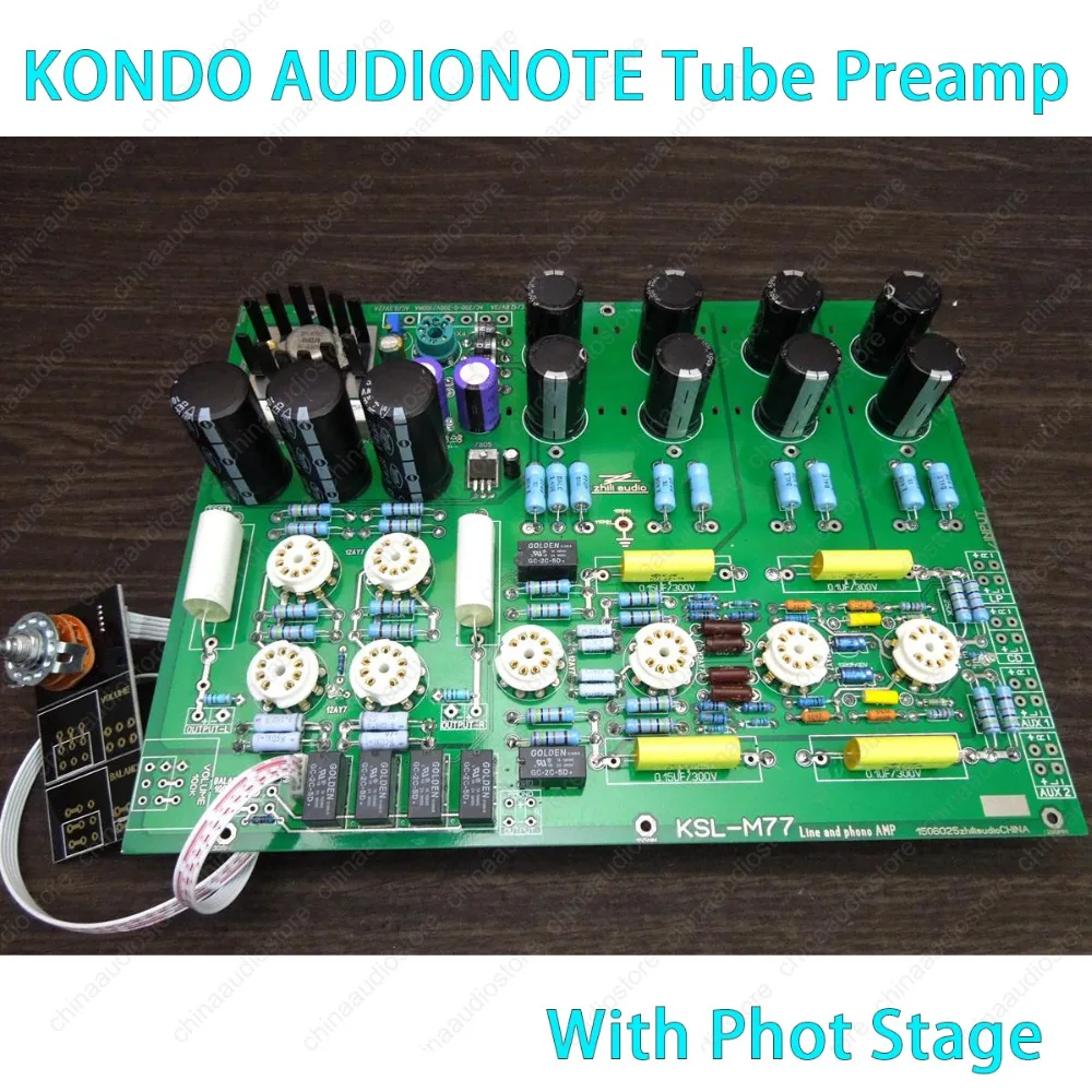 Hi End M77 тюбик Phono PREAMP усилитель с Stage стерео клапан плата Preamp DIY Kit Refere Fancy KONDO AUDIONOTE