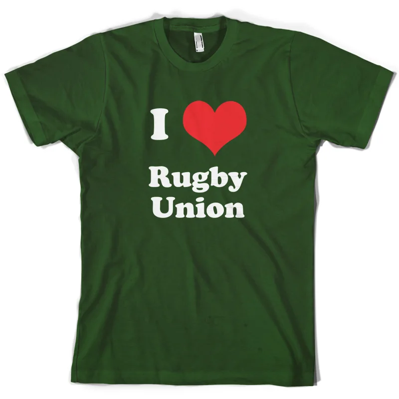 I Love RugbyER Union-Мужская футболка-10 цветов-одежда-Джерси-рубашка мужская уникальная