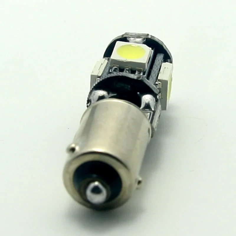 LED 2 шт./лот CANBUS BA9S 5x5050 Chip T8 лампа Вт белый 50 лм яркий автомобиль ошибка Бесплатная