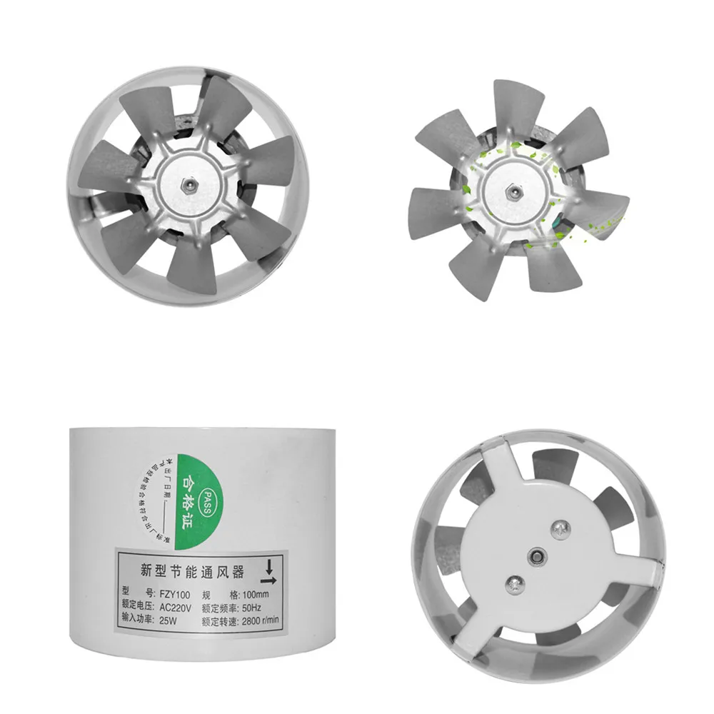 Центробежные вентиляторы и фильтр с активированным углем 4/6/8 дюйма 220 В для