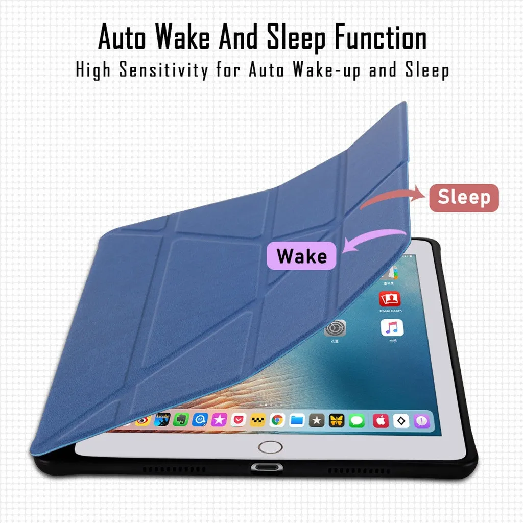 Leather Case For IPad Pro 10.5 Inch Air/Pro 10.5Inch Shell Stand Cover Pen Holder With Auto Sleep/Wake 2019 | Компьютеры и офис