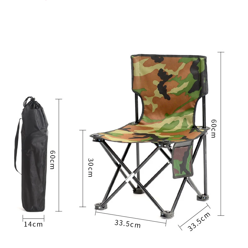 camo green Уличная мебель, стул для рыбалки, кемпинг, складной стул с тканью Оксфорд для сада, пляжное кресло, спинка для пикника, для семейного путешествия - Цвет: camo green