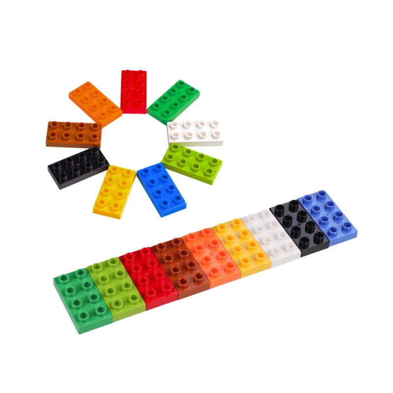Тонкие кирпичи большие частицы строительные блоки совместимые с legoings duplos