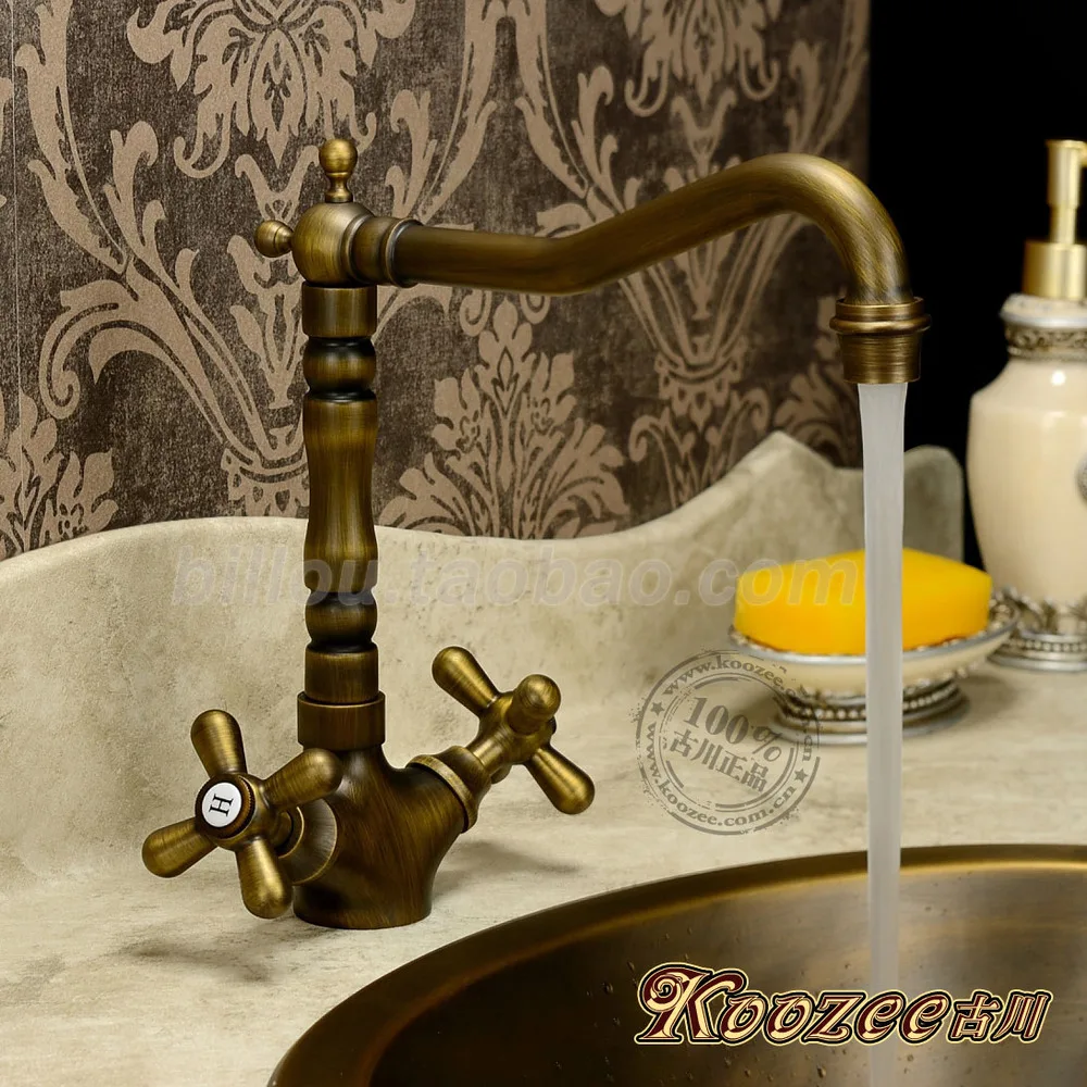 C титановый золотой медный смеситель для раковины горячей и холодной воды можно