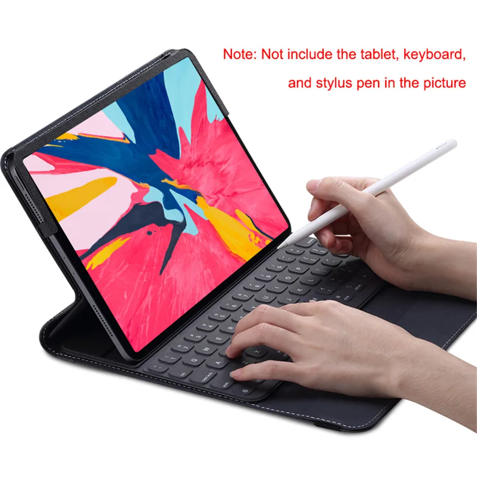 Чехол для iPad Pro 11 дюймов ультра тонкий PU кожаный чехол-подставка чехол для iPad Pro 11 ''планшет клавиатура протектор