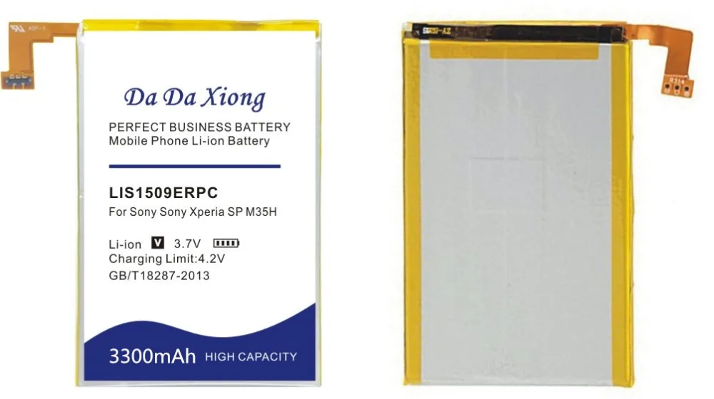 Da Xiong 3300 мАч LIS1509ERPC Аккумулятор для sony Xperia SP M35h HSPA LTE C5302 C5303 C5306 c530x