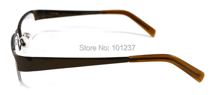 new High Quality men metal Unique Half Frame Optical with spring hinge square frame Glasses acetate Temple | Аксессуары для одежды