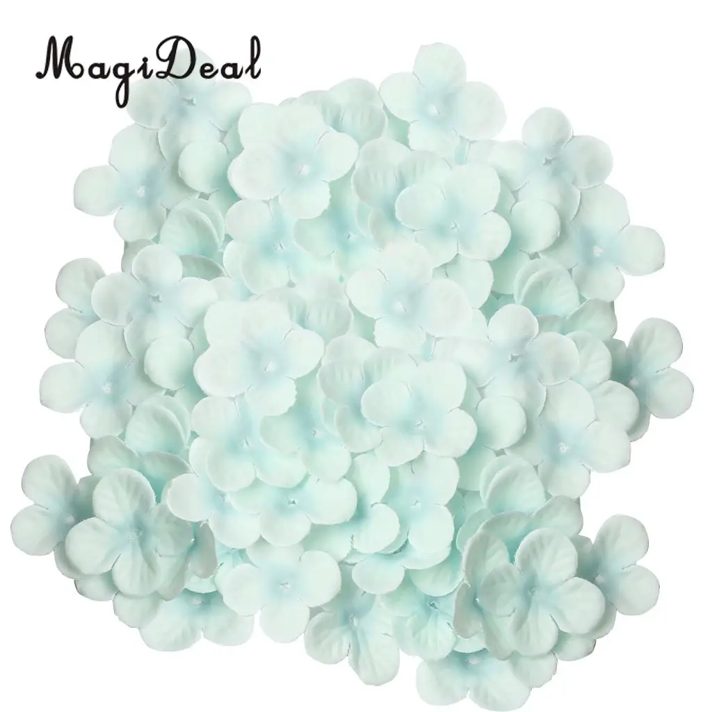Blue MagiDeal 500 шт Искусственный Шелковый цветок розы Лепестки для DIY волос Лук Свадебная вечеринка ремесло - Цвет: Blue