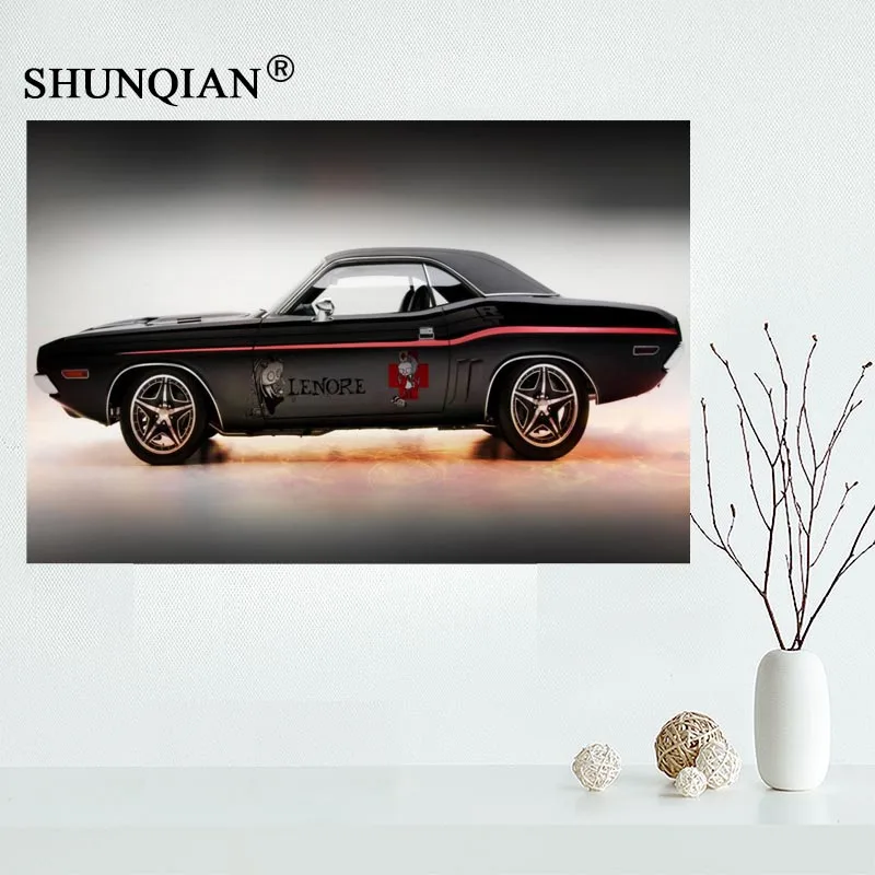 P0482 пользовательские DODGE CHALLENGER тюнинг пустыня Авто Холст плакат Большой 40x60 см