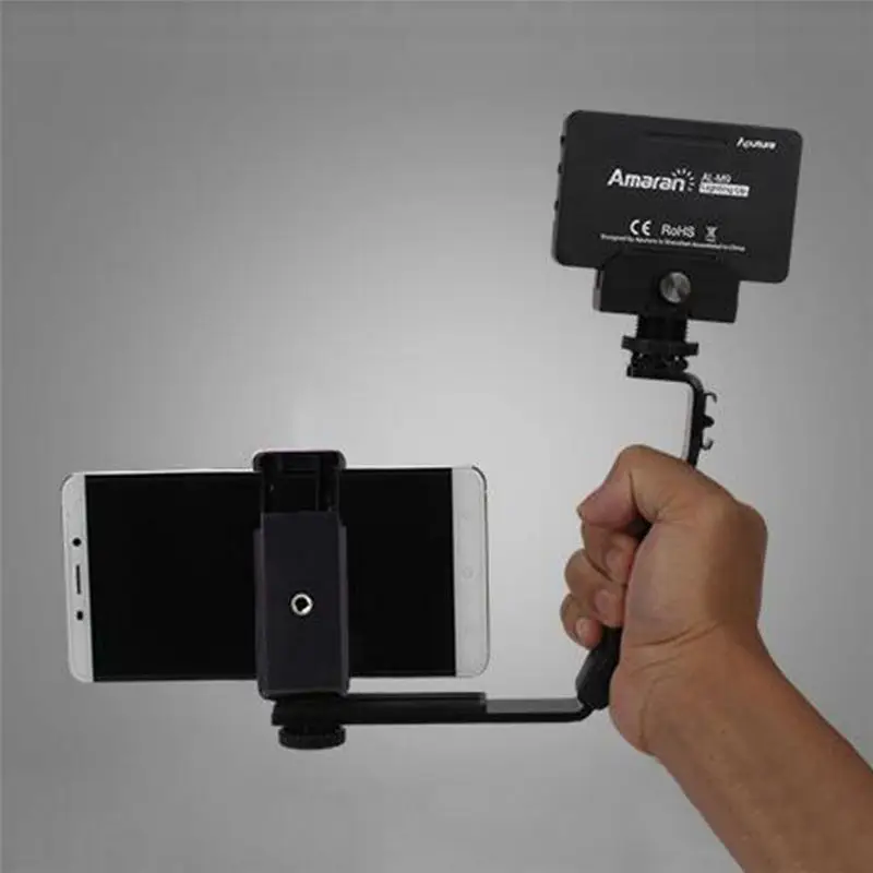 Гладкий Q Mic Stand L кронштейн держатель с зажимом для камеры 2 горячей стойки обуви