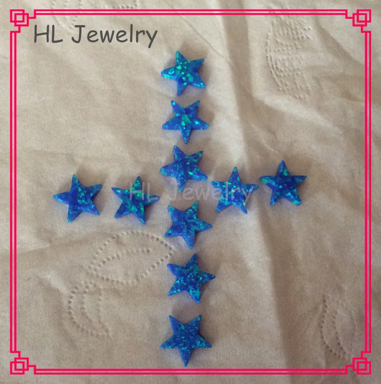 50PCS/Lot OP05 Pacific Blue Star Opal 10MM Synthetic Fire 5 For DIY Jewelry | Украшения и аксессуары