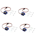 Мини-сервопривод QYWWRC SG90 9g, 4 шт.лот, для радиоуправляемого вертолета 250 450, автомобиля, Прямая поставка