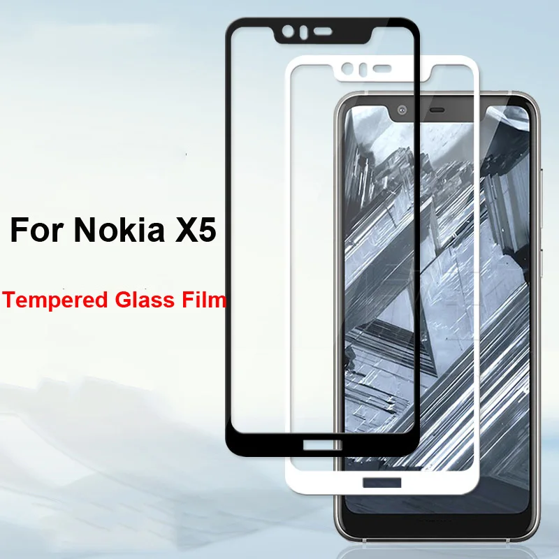 Высококачественное взрывозащищенное Закаленное стекло для Nokia X5 полноэкранная