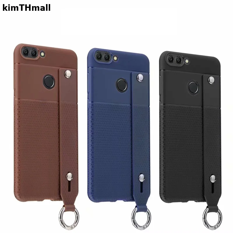 Чехол для huawei P Smart Cover Кожаная подставка из ТПУ держатель ремешок мягкий чехол Coque для huawei P Smart Plus FIG-LX1 чехол kimTHmall